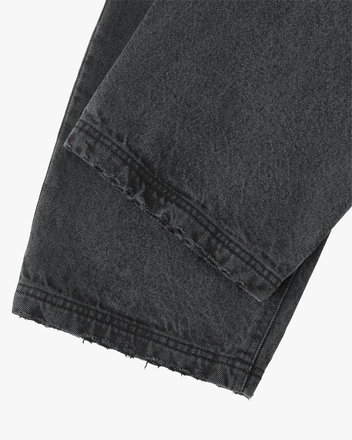 Basic Straight Jeans Black-Black