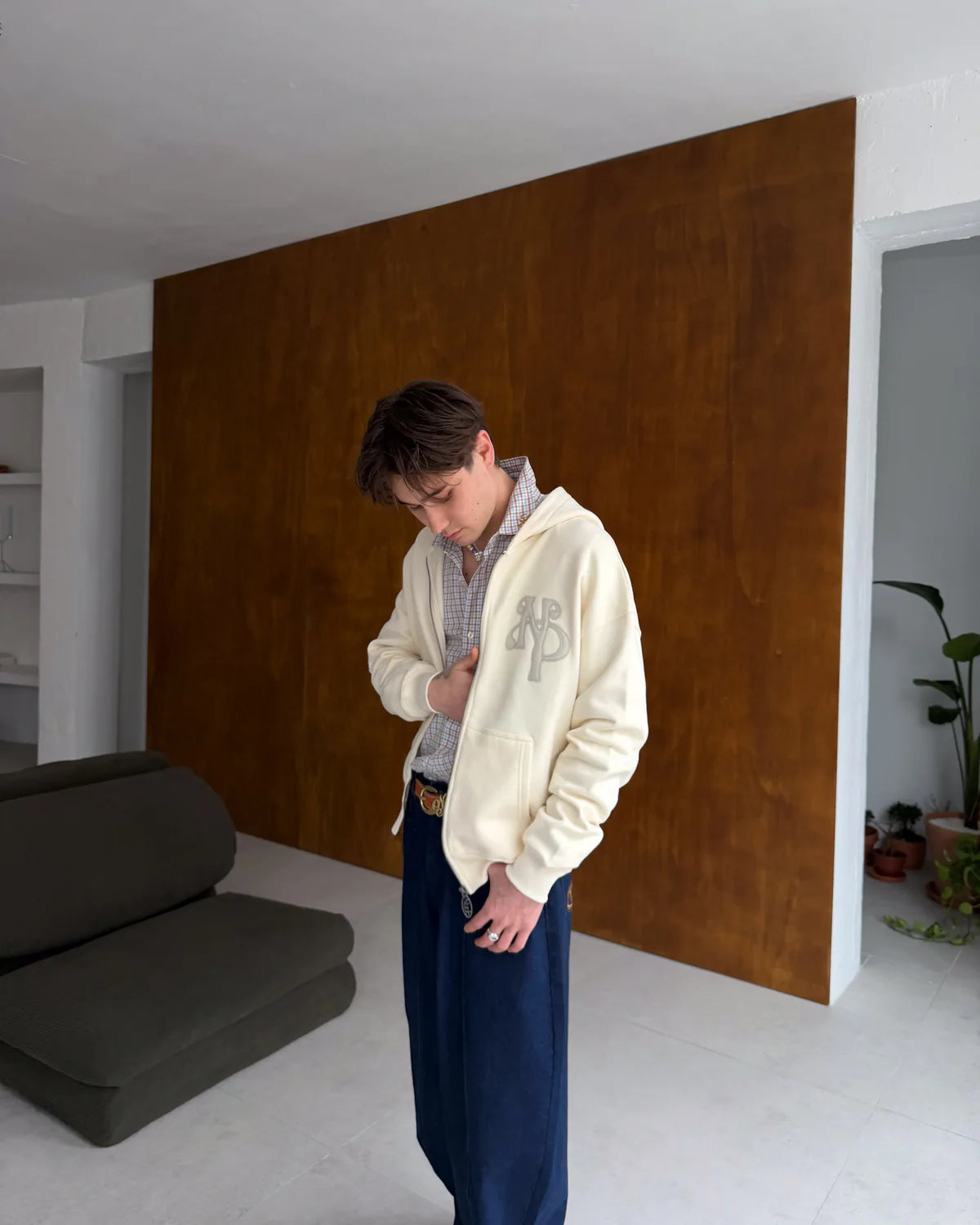 Kill Bill Zip-Up Hoodie Marshmallow