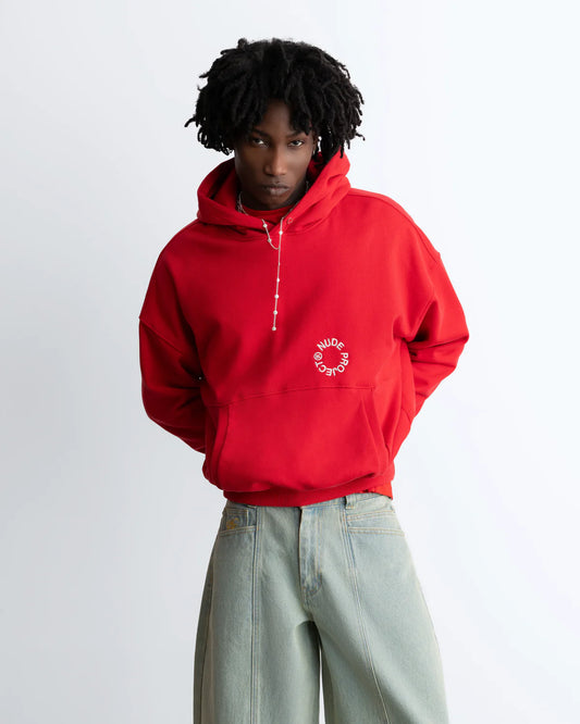 Kory Boxy Hoodie Red