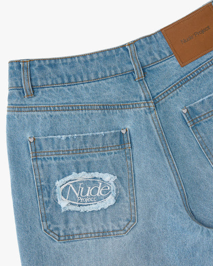 Basic Straight Jeans Light Wash