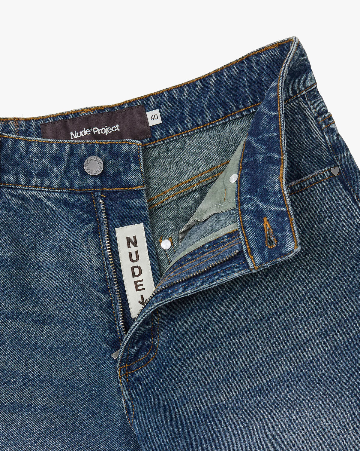 Basic Straight Jeans Dirty Wash