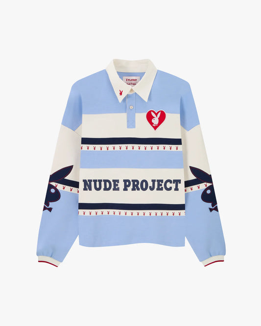 Playboy Rugby Polo Baby Blue