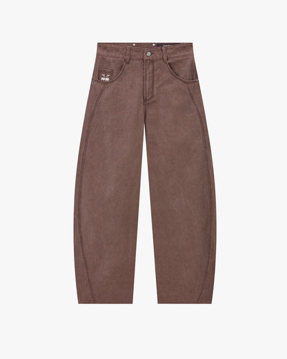 Barrel Jeans Brown