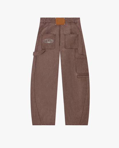 Barrel Jeans Brown