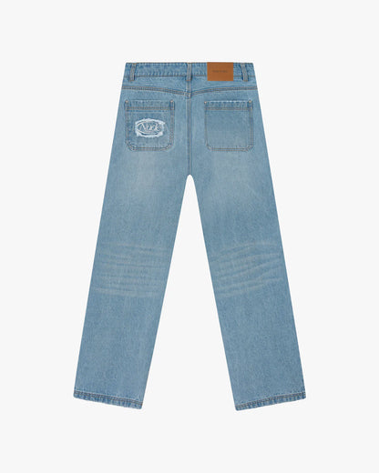 Basic Straight Jeans Light Wash