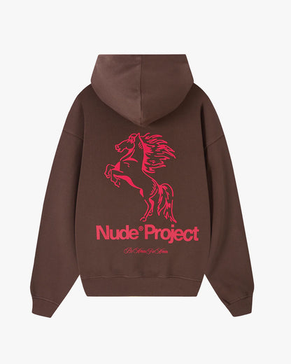 Winning Horse Hoodie Brown