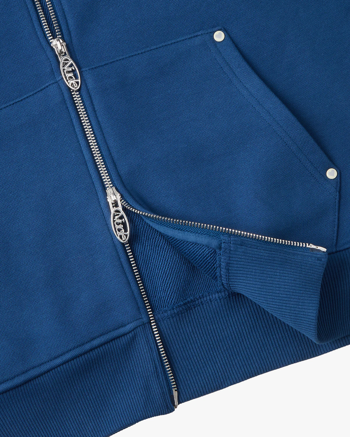 Beast Zip-up Hoodie Petrol Blue
