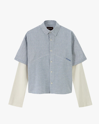 Palier Double Sleeve Shirt Blue
