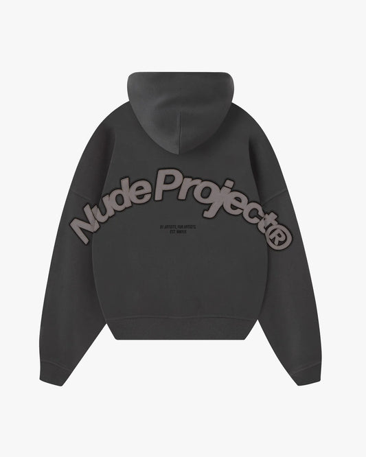 Beast Zip-Up Hoodie Ash