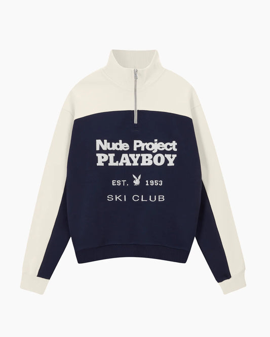 Ski Club Quarter-Zip Navy