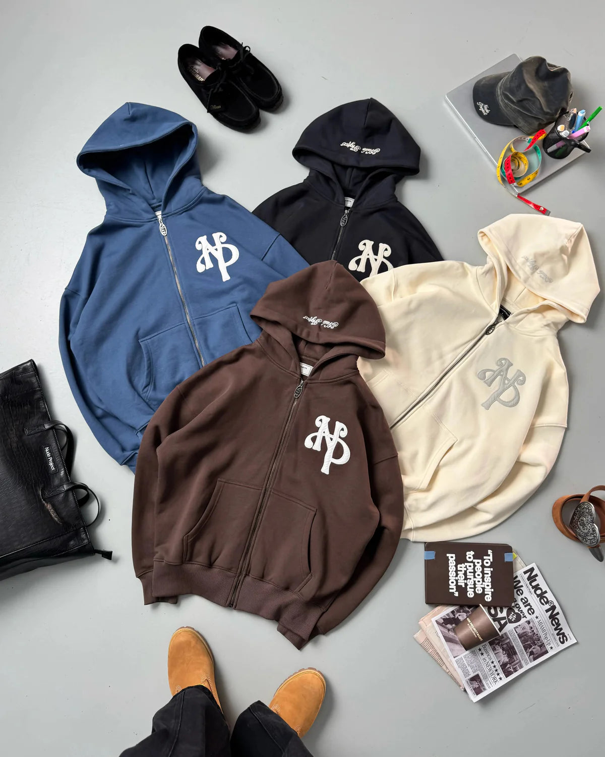 Kill Bill Zip-Up Hoodie Ash