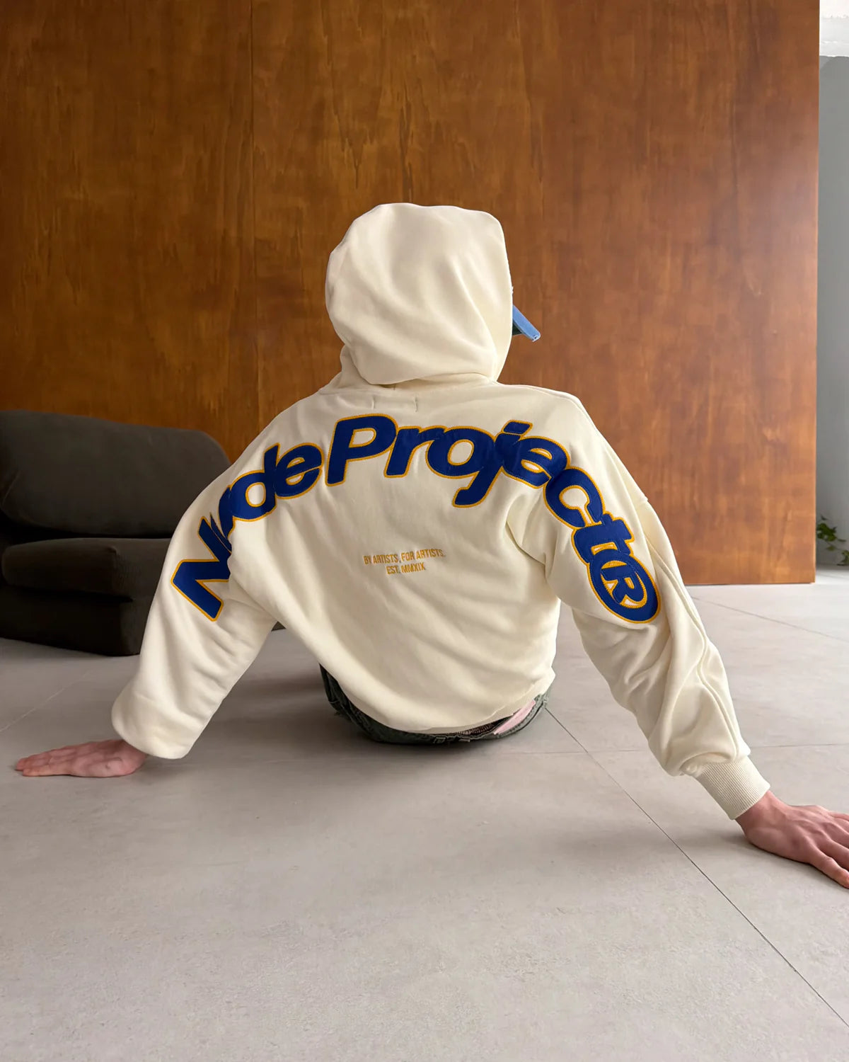 Beast Zip-Up Hoodie Marshmallow