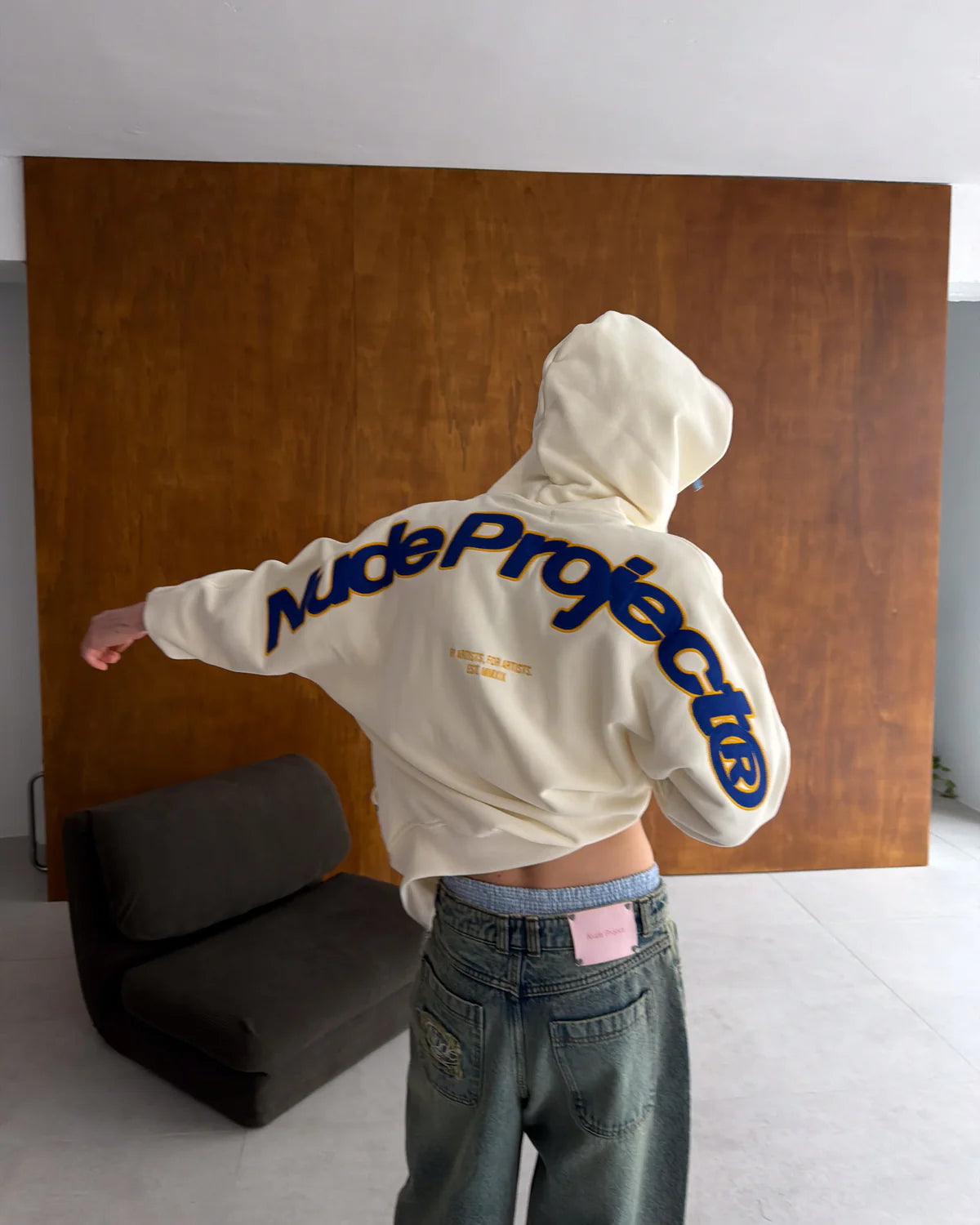 Beast Zip-Up Hoodie Marshmallow
