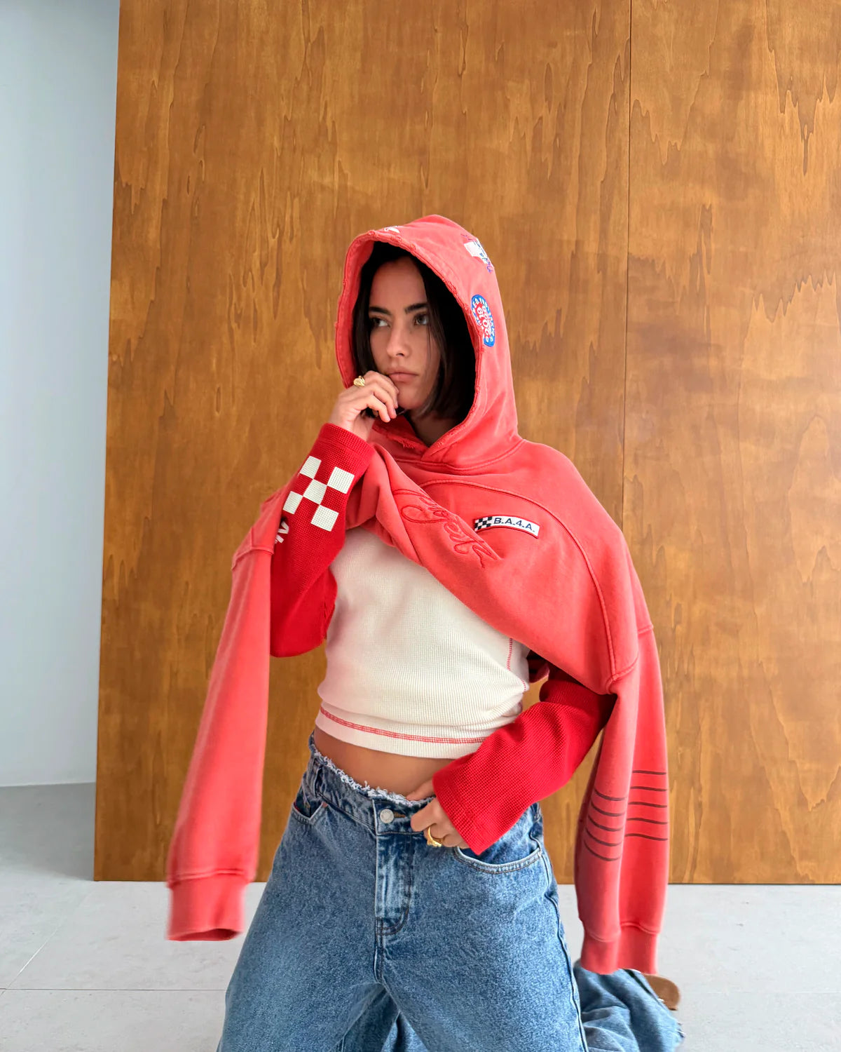 Fuel Hoodie Washed Red