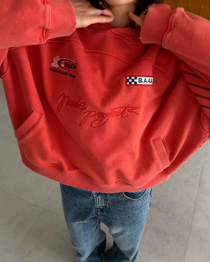 Fuel Hoodie Washed Red