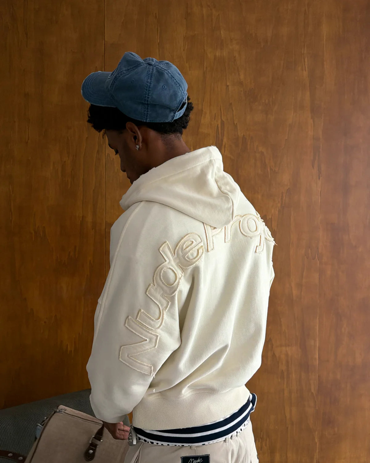 Marble Hoodie Marshmallow