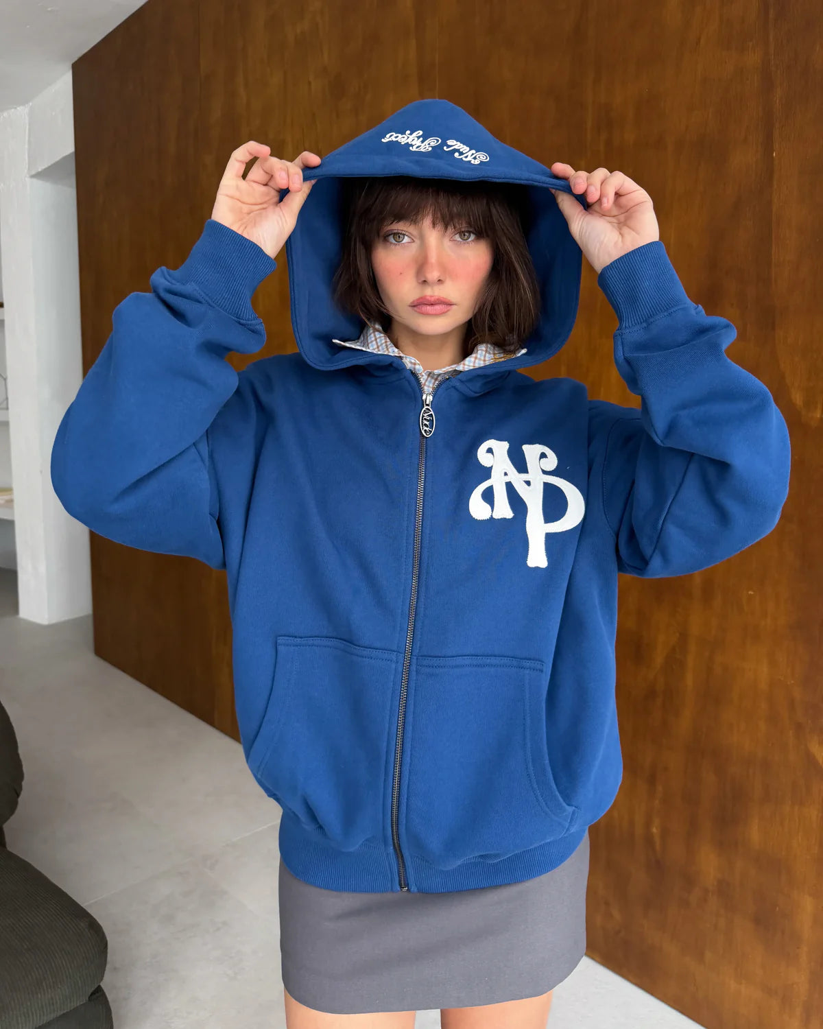 Kill Bill Zip-Up Hoodie Blue