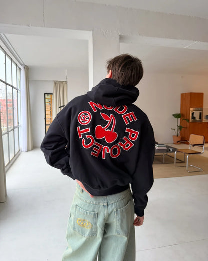 Kory Boxy Hoodie Black