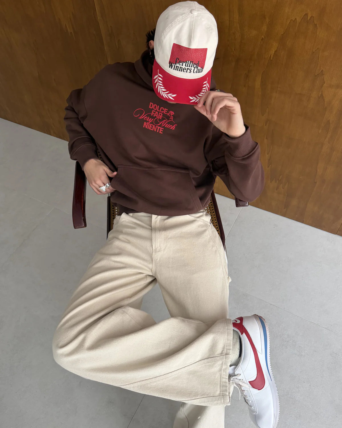 Winning Horse Hoodie Brown