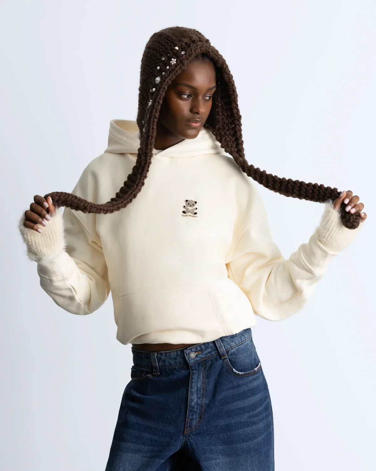 Bear Hoodie Marshmallow