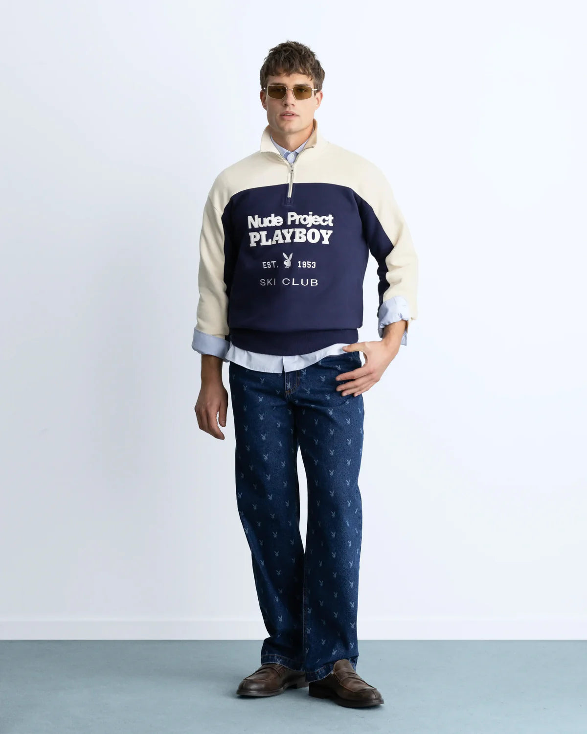 Ski Club Quarter-Zip Navy