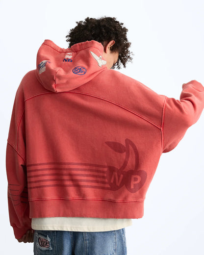 Fuel Hoodie Washed Red