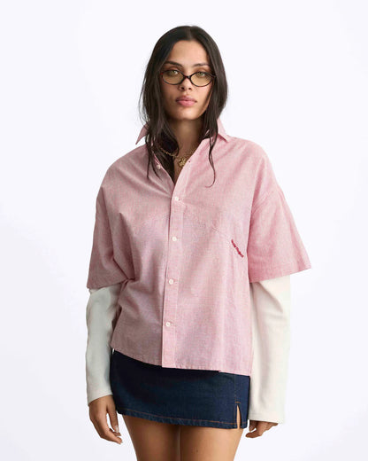 Palier Double Sleeve Shirt Red