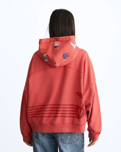 Fuel Hoodie Washed Red