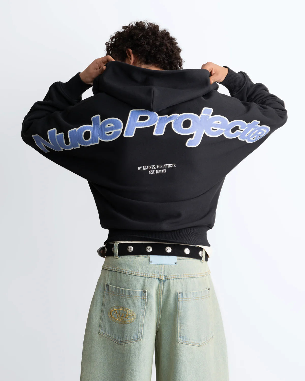 Beast Zip-up Hoodie Black/Blue