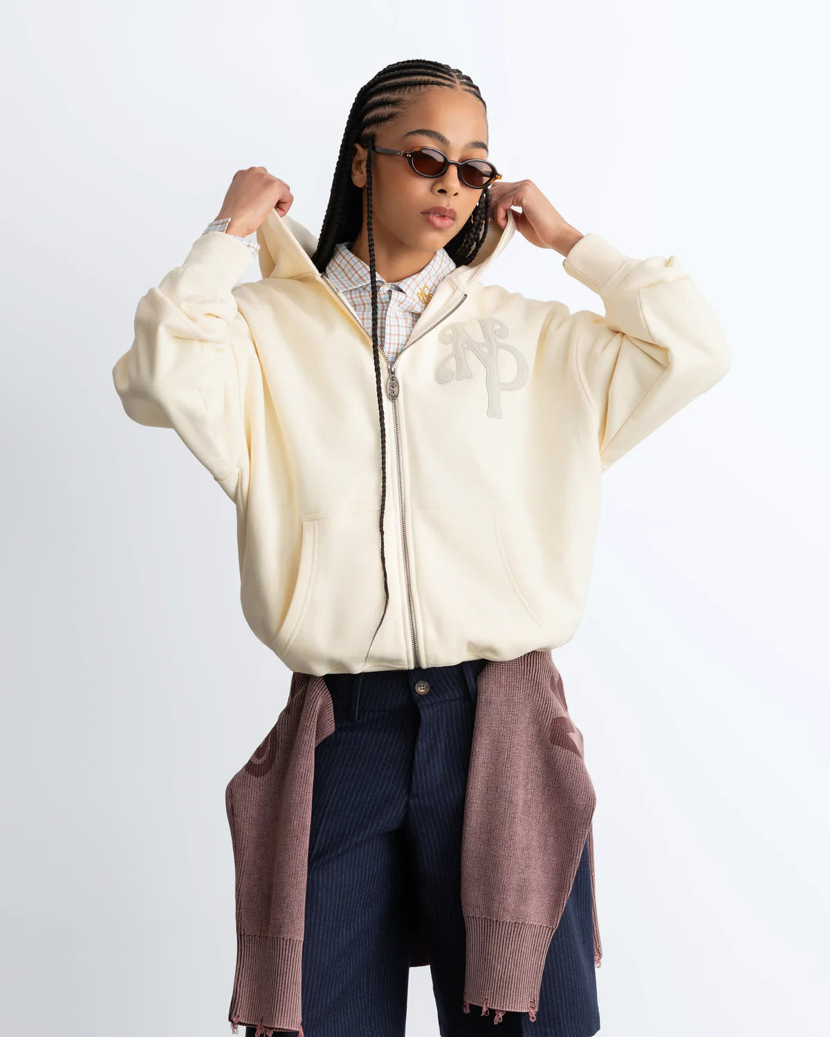 Kill Bill Zip-Up Hoodie Marshmallow