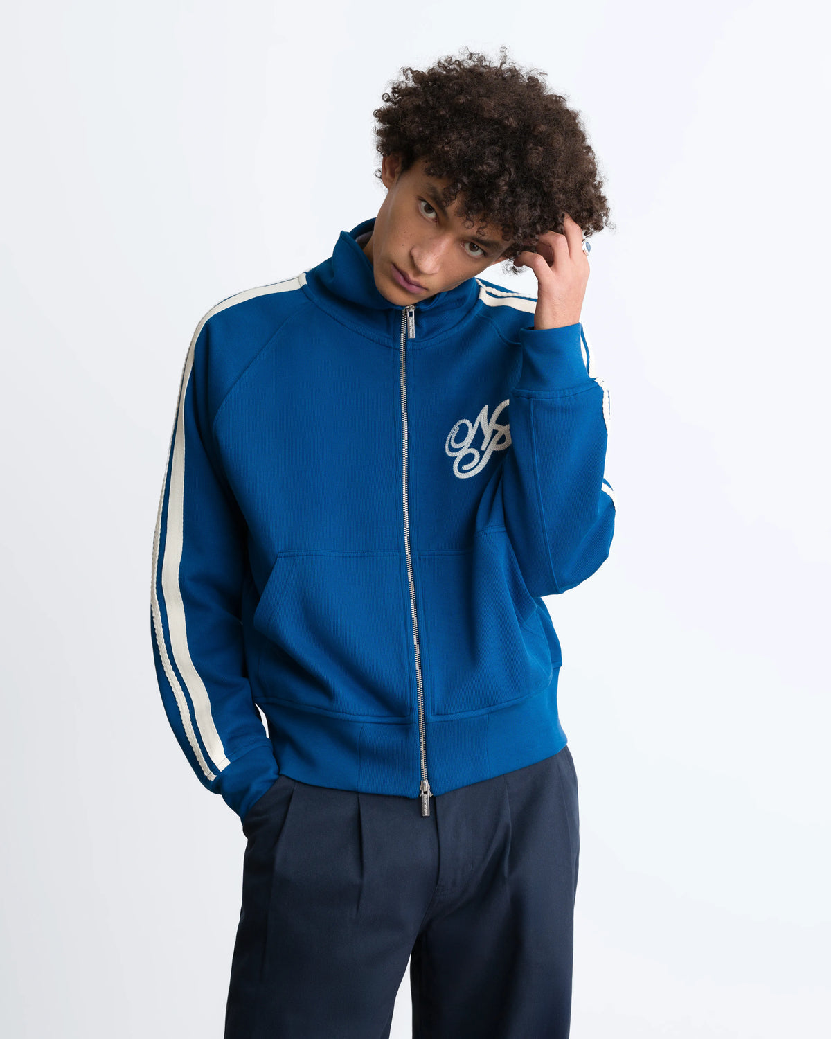 Ying-Yang Zip-Up Navy